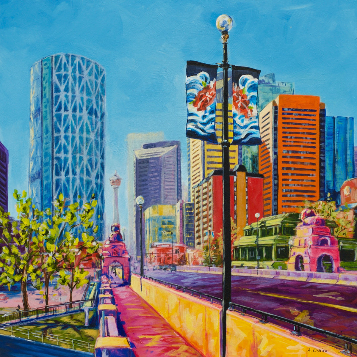 Downtown Street Scene Prints
