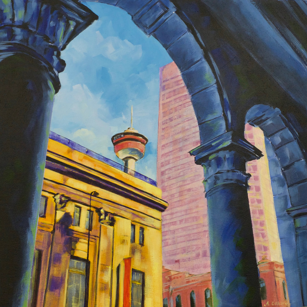 Downtown Street Scenes - Ashley Oshiro Prints - Calgary Public Library Store