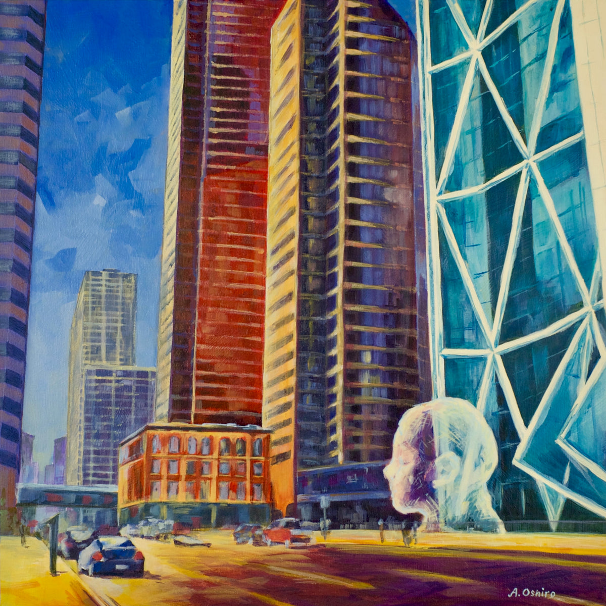 Downtown Street Scene Prints