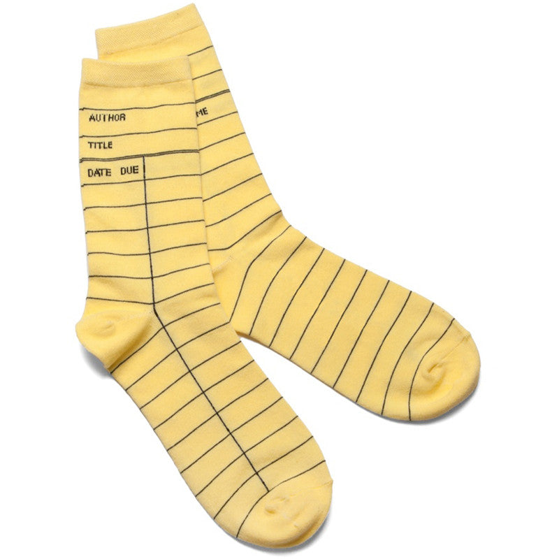 Library Card Yellow Socks - Calgary Public Library Store