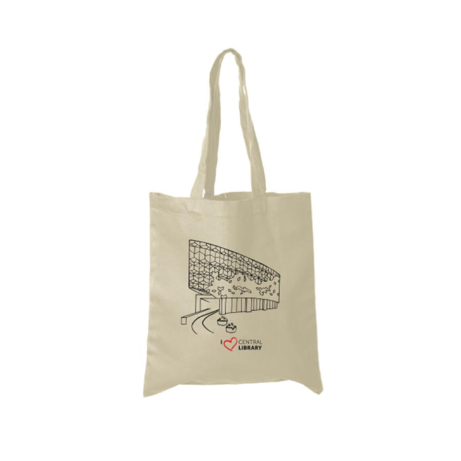 I Love Central Library Tote Bag - Calgary Public Library Store