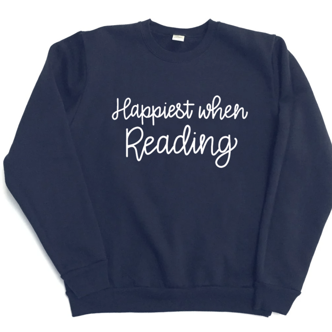 Happiest When Reading Sweatshirt