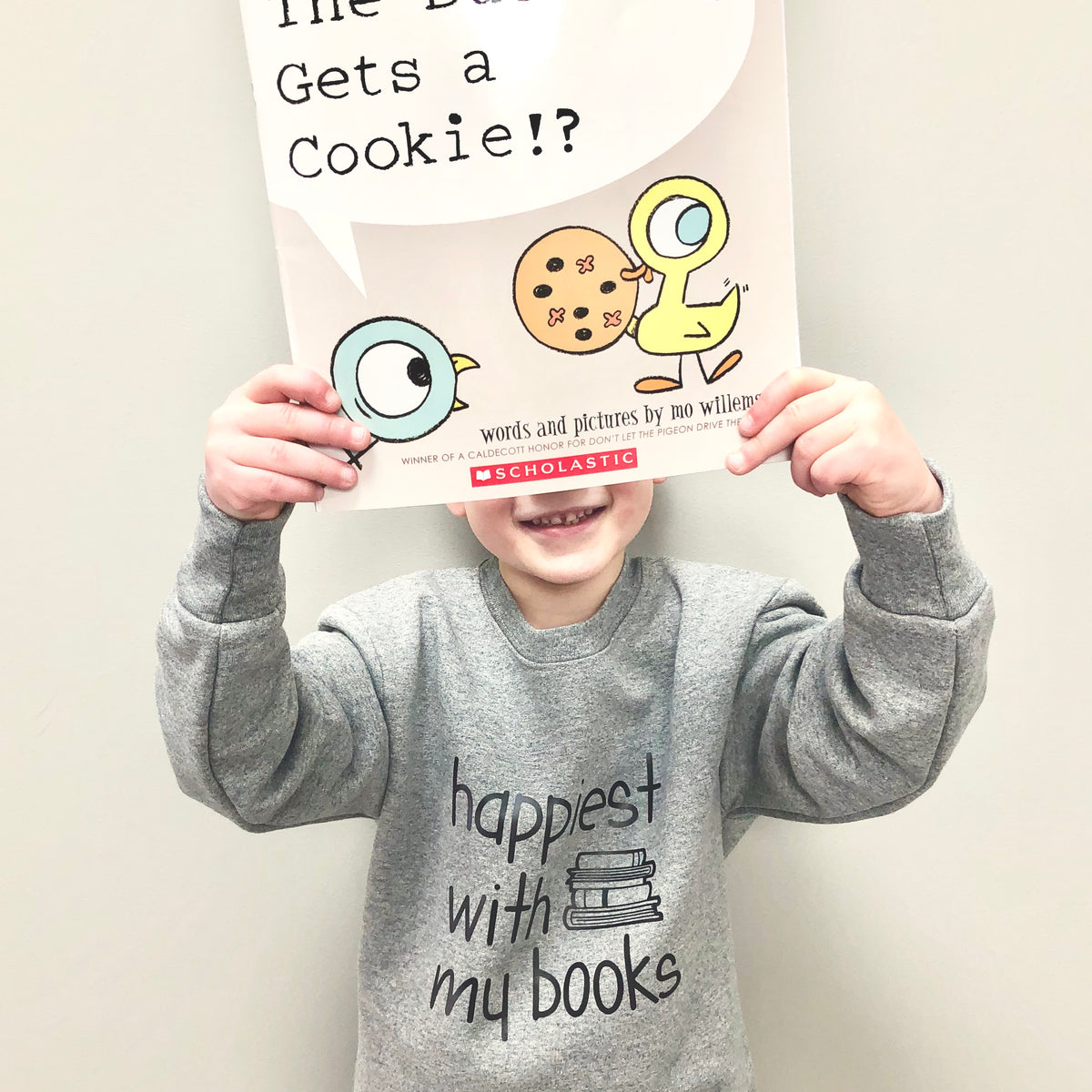 Happiest with my Books - Kids Sweater - Calgary Public Library Store