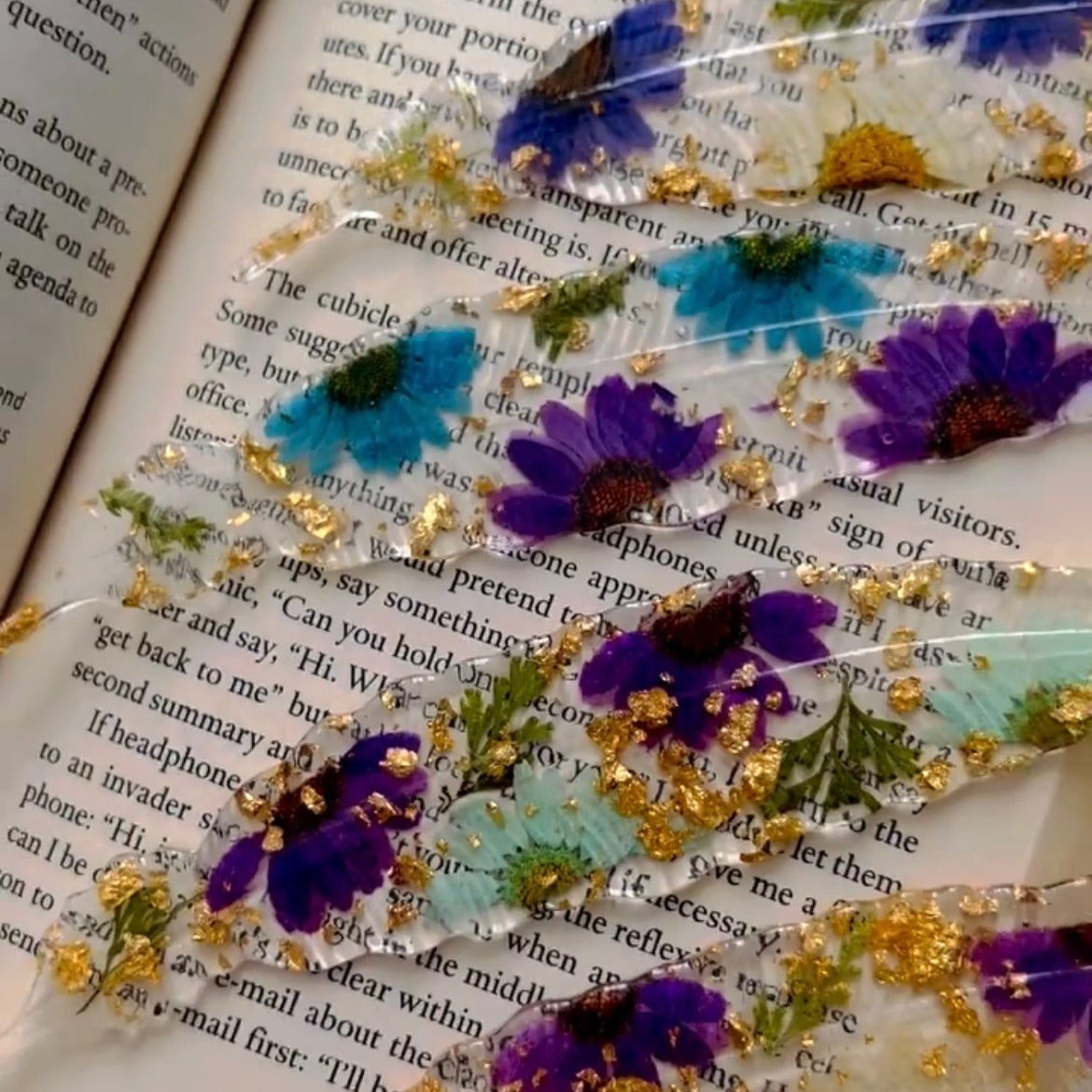 Feather Flower Bookmark