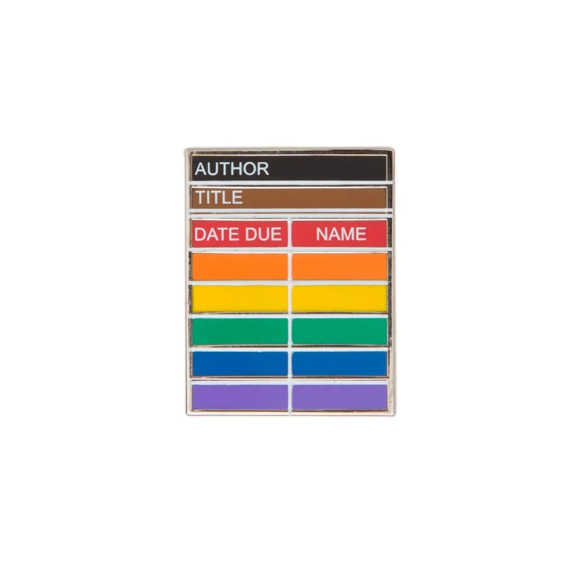 Library Card Pride Enamel Pin