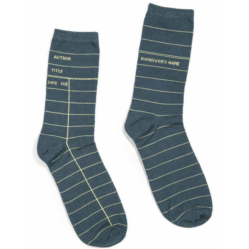 Library Card Grey Socks - Calgary Public Library Store