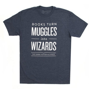 Books Turn Muggles Into Wizards T-Shirt - Calgary Public Library Store